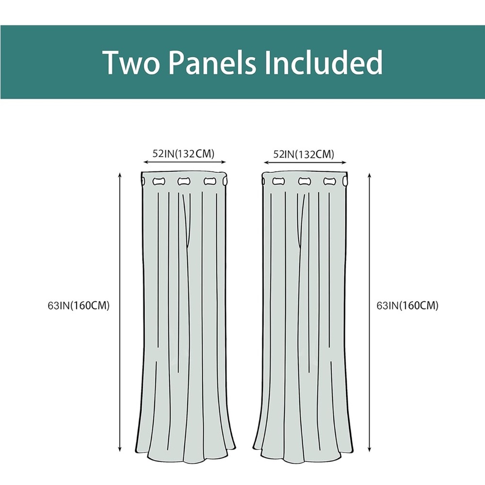 Linen Sheer Curtains 54” W x 84” L - Picture 2 of 7